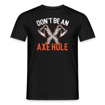 Axt werfen Beil Werfer Axt Wurf Holzfäller - Männer T-Shirt - Schwarz - Vorne - AI Model Male 178 light (178cm)
