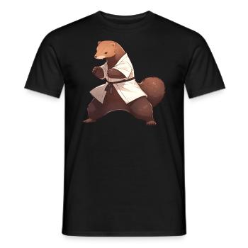 Judo Mungo - Männer T-Shirt - Schwarz - Vorne - AI Model Male 178 light (178cm)
