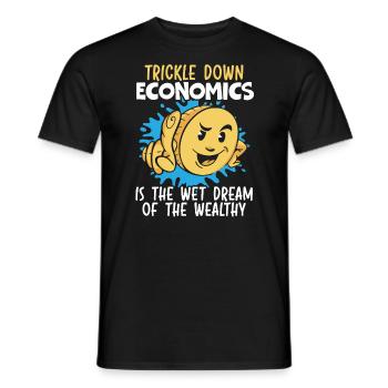 Économiste Professeur d’économie Profession Économie - T-shirt homme - noir - Devant - AI Model Male 178 light (178cm)