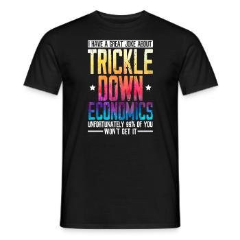 Économiste Professeur d’économie Profession Économie - T-shirt homme - noir - Devant - AI Model Male 178 light (178cm)