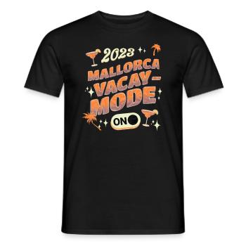 Mallorca Family Holidays 2023 Palma De Mallorca - Men's T-Shirt - black - Front - AI Model Male 178 light (178cm)