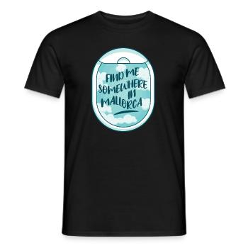 Palma de Mallorca Travel to Spain Mallorca - Men's T-Shirt - black - Front - AI Model Male 178 light (178cm)