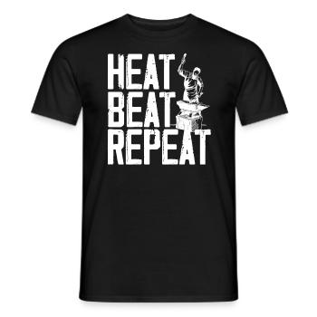 Blacksmith Hammer Metalsmith Forging Blacksmithing - Men's T-Shirt - black - Front - AI Model Male 178 light (178cm)