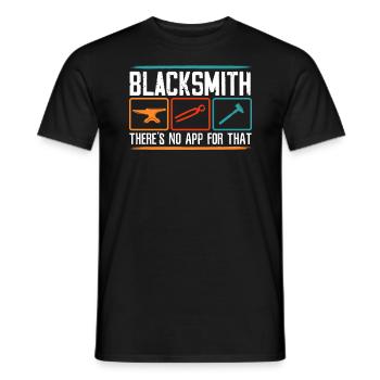 Blacksmith Hammer Metalsmith Forging Blacksmithing - Men's T-Shirt - black - Front - AI Model Male 178 light (178cm)