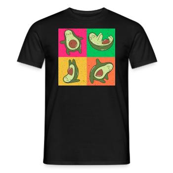 Yoga Meditation Fitness Workout Yoga Instructor - Men's T-Shirt - black - Front - AI Model Male 178 light (178cm)