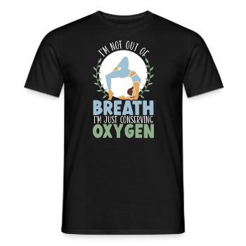 Yoga Meditation Fitness Workout Yoga Instructor - Men's T-Shirt - black - Front - AI Model Male 178 light (178cm)