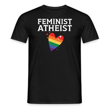 Atheismus Anti-Religion Agnostiker Freidenker Atheist - Männer T-Shirt - Schwarz - Vorne - AI Model Male 178 light (178cm)