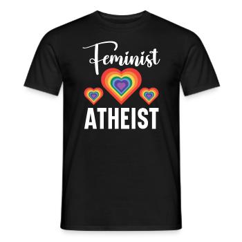 Atheismus Anti-Religion Agnostiker Freidenker Atheist - Männer T-Shirt - Schwarz - Vorne - AI Model Male 178 light (178cm)
