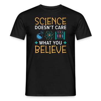Athéisme Anti-religion Agnostique Libre Penseur Athée - T-shirt homme - noir - Devant - AI Model Male 178 light (178cm)