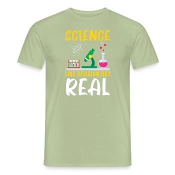 Atheismus Anti-Religion Agnostiker Freidenker Atheist - Männer T-Shirt - Sage - Vorne - AI Model Male 178 light (178cm)