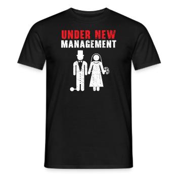 Braut und Bräutigam Hochzeitstag Hochzeit Frisch Verheiratet - Männer T-Shirt - Schwarz - Vorne - AI Model Male 178 light (178cm)