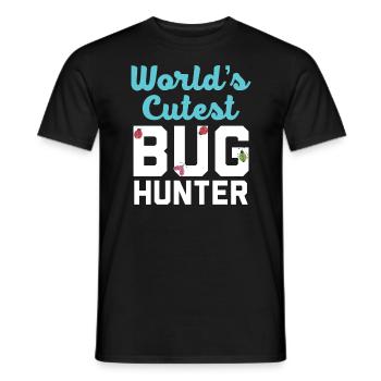 Bug Catcher Bug Expert Insect Lover Entomology - Men's T-Shirt - black - Front - AI Model Male 178 light (178cm)