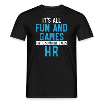 HR Manager Human Resource Employee Job Profession - Men's T-Shirt - black - Front - AI Model Male 178 light (178cm)