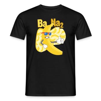 Banana² Banane Obst Früchte Frucht - Männer T-Shirt - Schwarz - Vorne - AI Model Male 178 light (178cm)