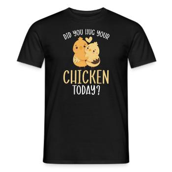 Hühnerbauer Hühnerflüsterer Bauernhoftier - Männer T-Shirt - Schwarz - Vorne - AI Model Male 178 light (178cm)