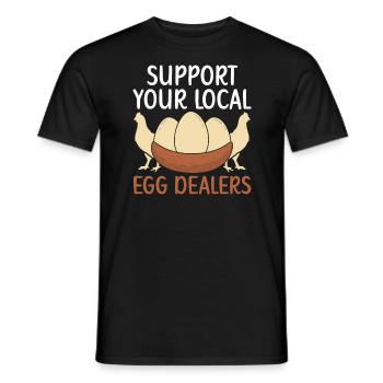 Éleveur de poulet Chuchoteur de poulet Animal de ferme - T-shirt homme - noir - Devant - AI Model Male 178 light (178cm)