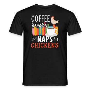Hühnerbauer Hühnerflüsterer Bauernhoftier - Männer T-Shirt - Schwarz - Vorne - AI Model Male 178 light (178cm)