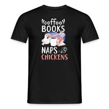 Hühnerbauer Hühnerflüsterer Bauernhoftier - Männer T-Shirt - Schwarz - Vorne - AI Model Male 178 light (178cm)