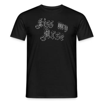 Embrasse mon cul - T-shirt homme - noir - Devant - AI Model Male 178 light (178cm)