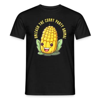 Maïs grillé Barbecue d’été Grill Maïs drôle - T-shirt homme - noir - Devant - AI Model Male 178 light (178cm)
