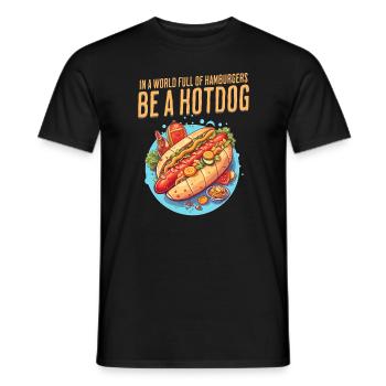 Arrière-cour Barbecue Vacances d’été BBQ Grill Hot-dog - T-shirt homme - noir - Devant - AI Model Male 178 light (178cm)