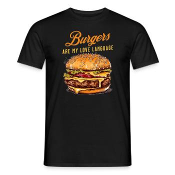 Funny BBQ grill summer grill - Men's T-Shirt - black - Front - AI Model Male 178 light (178cm)