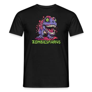 Dinosaur Halloween Trick Or Treat Dino Lover - Men's T-Shirt - black - Front - AI Model Male 178 light (178cm)