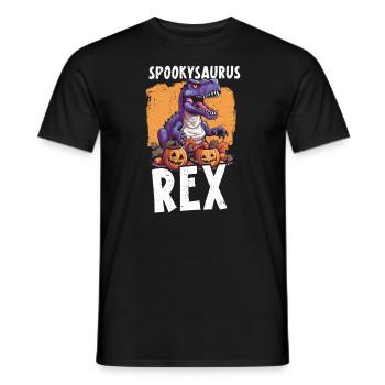 Dinosaur Halloween Trick Or Treat Dino Lover - Men's T-Shirt - black - Front - AI Model Male 178 light (178cm)