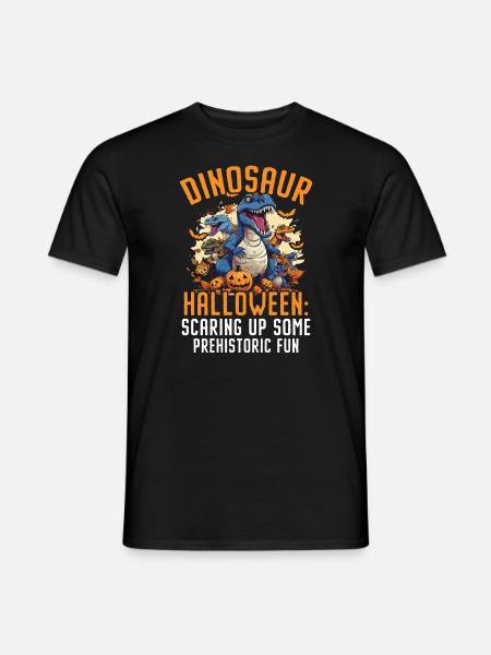 Dinosaur Halloween Trick or Treat Dino Lover - T-skjorte herre - svart