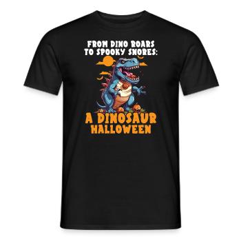 Dinosaur Halloween Trick Or Treat Dino Lover - Men's T-Shirt - black - Front - AI Model Male 178 light (178cm)