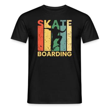 Skateur Planche à roulettes Skateur - T-shirt homme - noir - Devant - AI Model Male 178 light (178cm)
