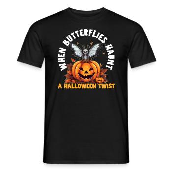 Butterfly Halloween Trick Or Treat Insect Lover - Men's T-Shirt - black - Front - AI Model Male 178 light (178cm)