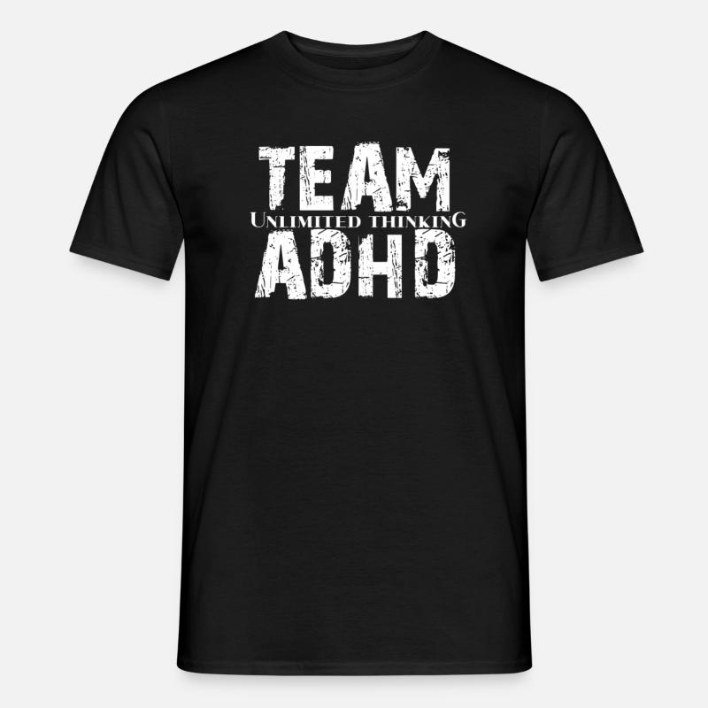 ADHS - Männer T-Shirt - Schwarz