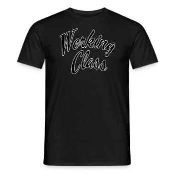 Working class - Men's T-Shirt - black - Front - AI Model Male 178 light (178cm)
