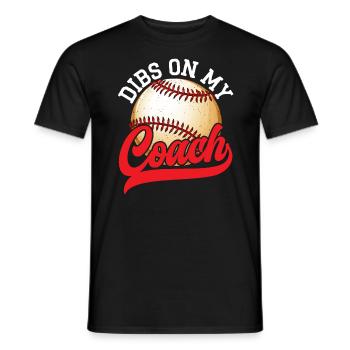 Entraîneur de baseball Joueur de baseball Sport d’équipe de baseball - T-shirt homme - noir - Devant - AI Model Male 178 light (178cm)