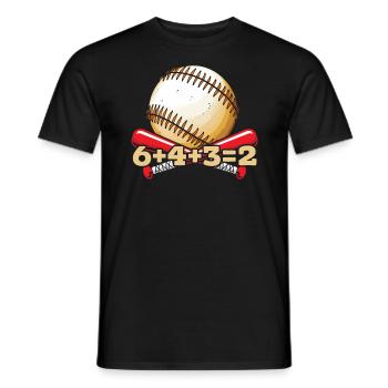 Baseball Mathe-Liebhaber Mathematiker Baseballspieler - Männer T-Shirt - Schwarz - Vorne - AI Model Male 178 light (178cm)