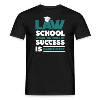Juris Doctor Jurisprudence Droit Avocat Avocat - T-shirt homme - noir - Devant - AI Model Male 178 light (178cm)