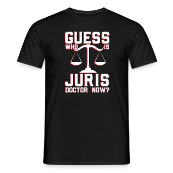 Juris Doctor Jurisprudence Droit Avocat Avocat - T-shirt homme - noir - Devant - AI Model Male 178 light (178cm)