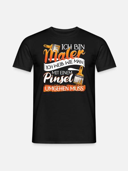 Maler Malermeister - Männer T-Shirt - Schwarz