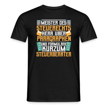 Steuerberater Meister des Steuerrechts - Männer T-Shirt - Schwarz - Vorne - AI Model Male 178 light (178cm)