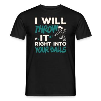 Joueur de pétanque Jeu de pétanque Sports italiens Italie - T-shirt homme - noir - Devant - AI Model Male 178 light (178cm)