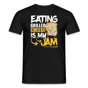 Love Grilled Cheese Please Cheesemaker Cheesy Food - T-shirt homme - noir - Devant - AI Model Male 178 light (178cm)