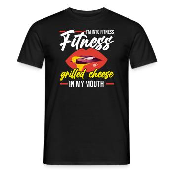 Love Grilled Cheese Please Cheesemaker Cheesy Food - T-shirt homme - noir - Devant - AI Model Male 178 light (178cm)