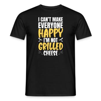 Love Grilled Cheese Please Cheesemaker Cheesy Food - T-shirt homme - noir - Devant - AI Model Male 178 light (178cm)