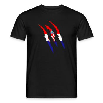 Croatia Balkan Countries Patriotic - Men's T-Shirt - black - Front - AI Model Male 178 light (178cm)