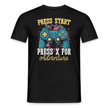 Gamer Krankenschwester Videospiel Spieler Spiel Stillen - Männer T-Shirt - Schwarz - Vorne - AI Model Male 178 light (178cm)