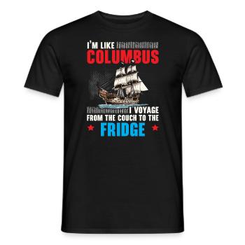 Christoph Kolumbus Italienisch-Amerikanischer Kolumbus-Tag - Männer T-Shirt - Schwarz - Vorne - AI Model Male 178 light (178cm)