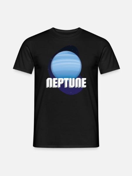 Neptune Planet Universe - Men's T-Shirt - black