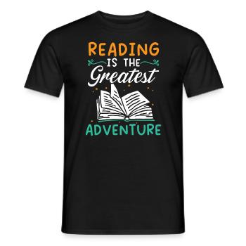 Buchliebhaber Bücherwurm Lesen Bibliothekarische Ausbildung - Männer T-Shirt - Schwarz - Vorne - AI Model Male 178 light (178cm)