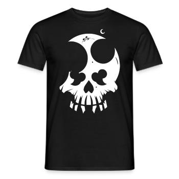 Horreur Crâne Crâne Art Crâne Gothique Heavy Metal - T-shirt homme - noir - Devant - AI Model Male 178 light (178cm)